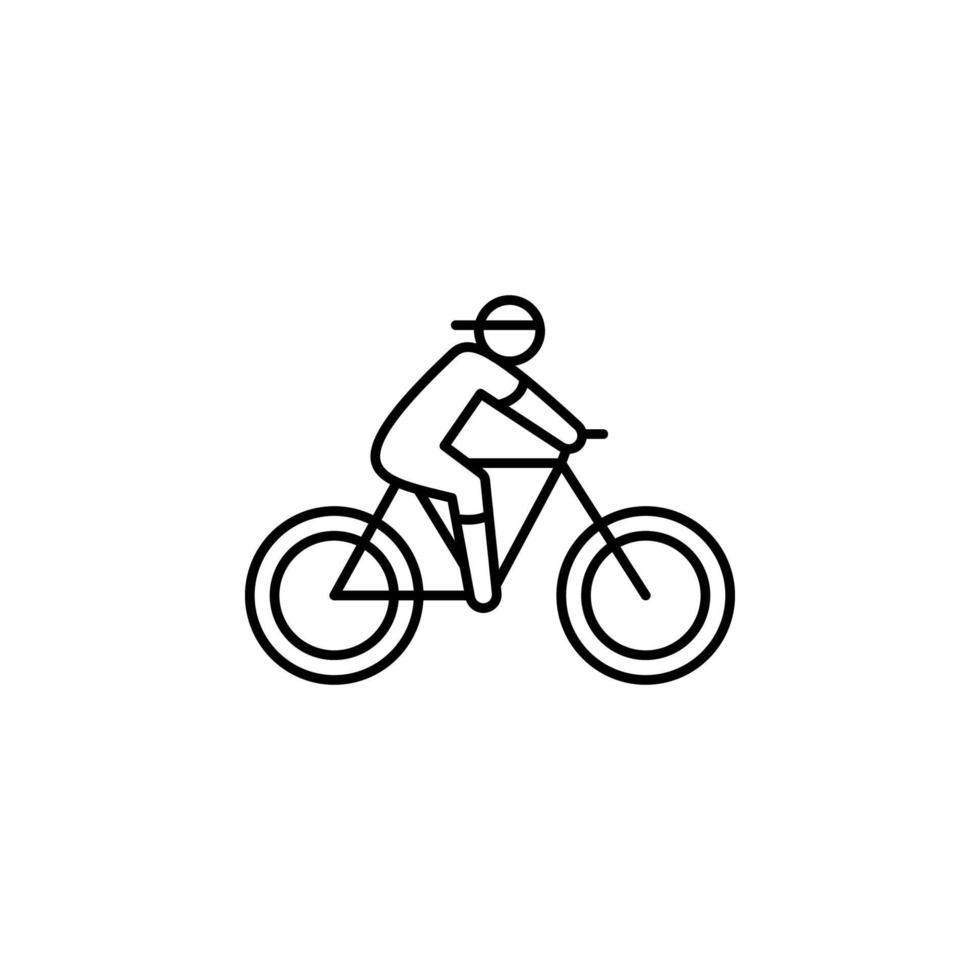cyclist vector icon illustration