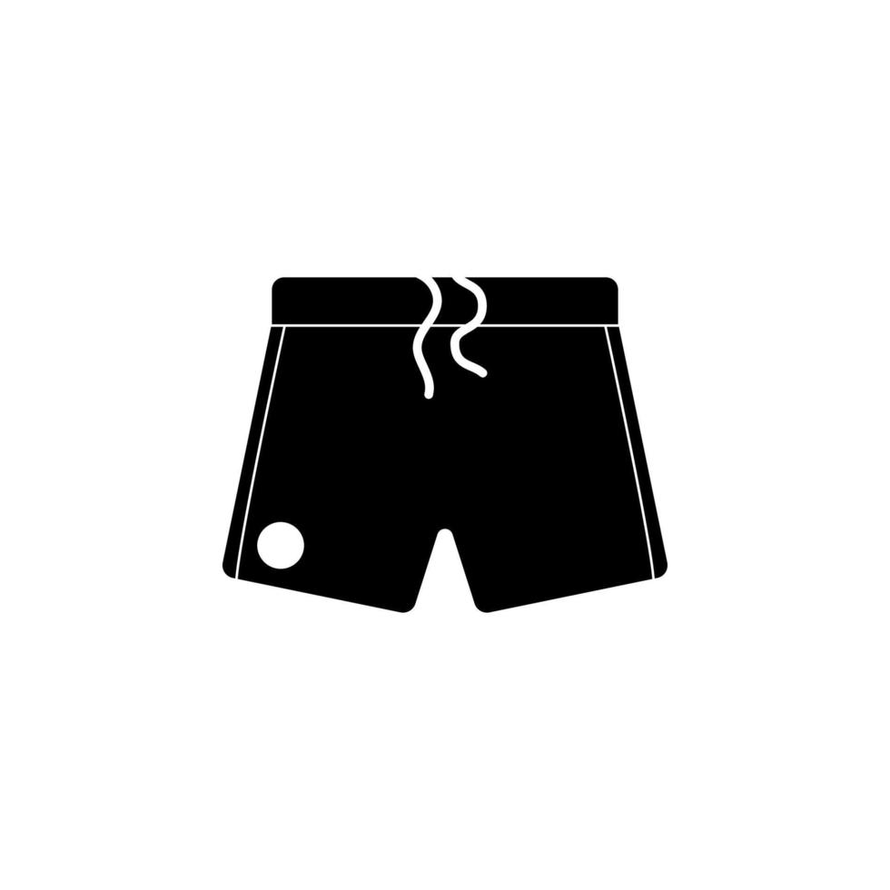 fútbol americano pantalones cortos vector icono ilustración