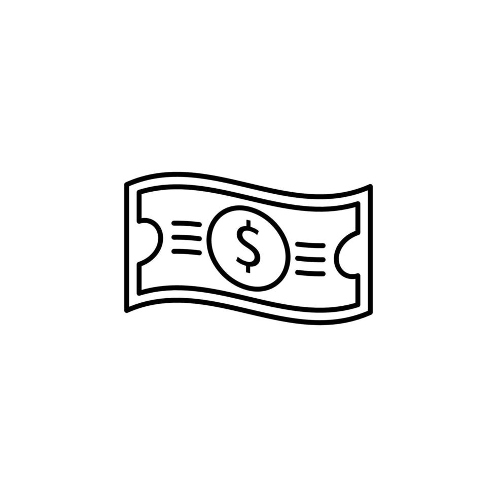 cuenta dólar vector icono ilustración