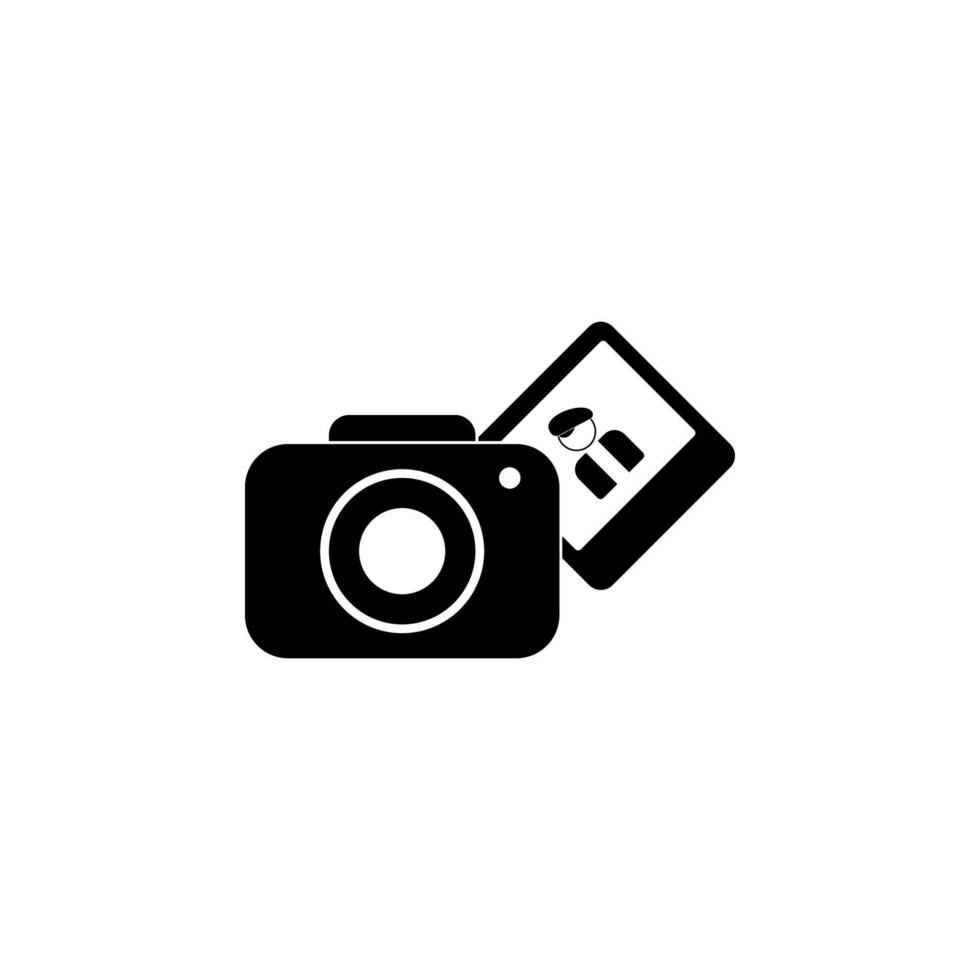 cámara y foto vector icono ilustración