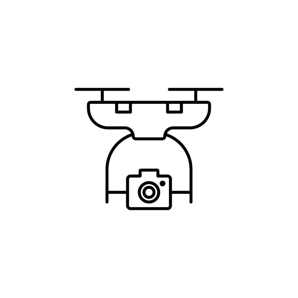 drone with camera vector icon illustration