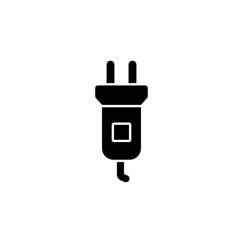 eléctrico, enchufe vector icono ilustración