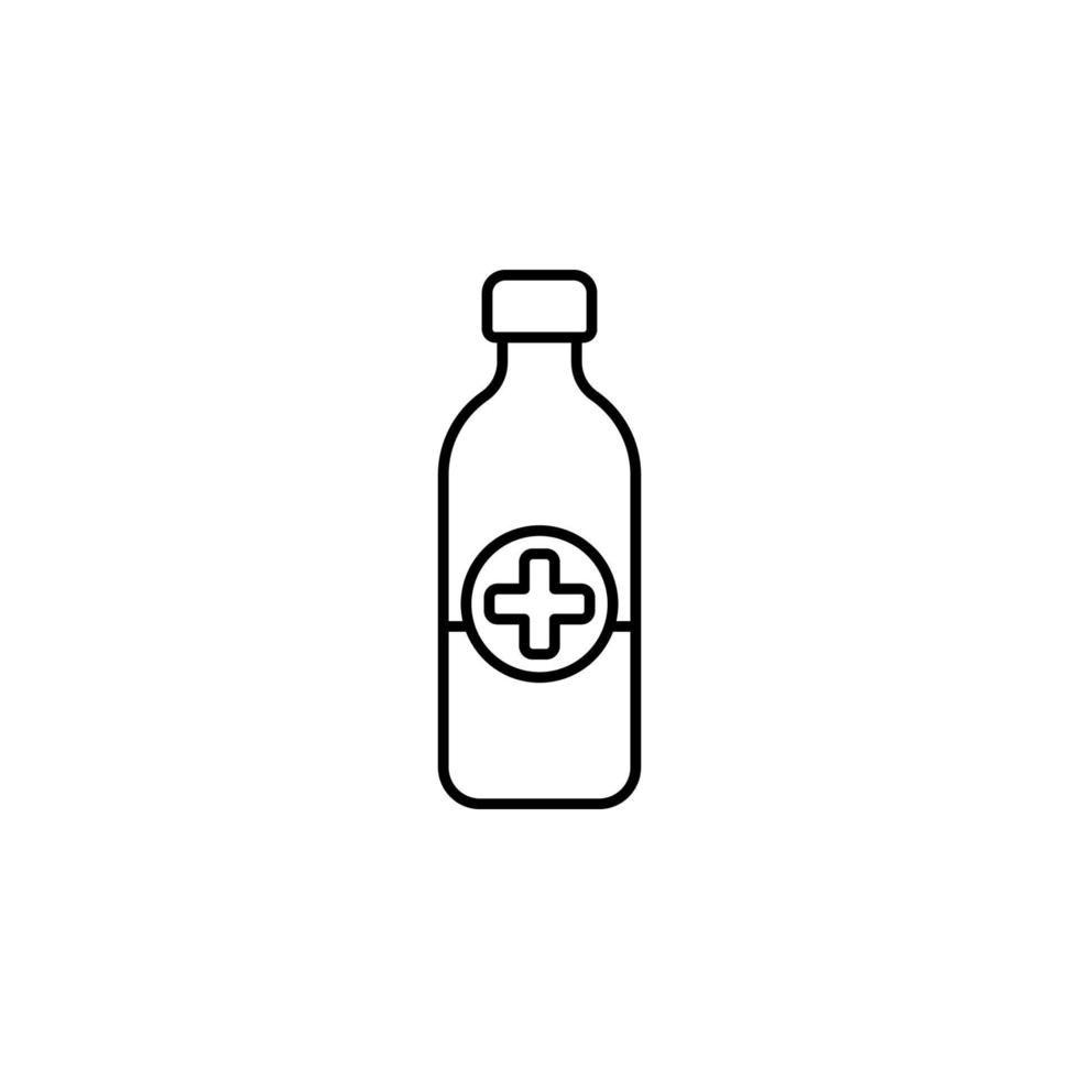 cough syrup vector icon illustration