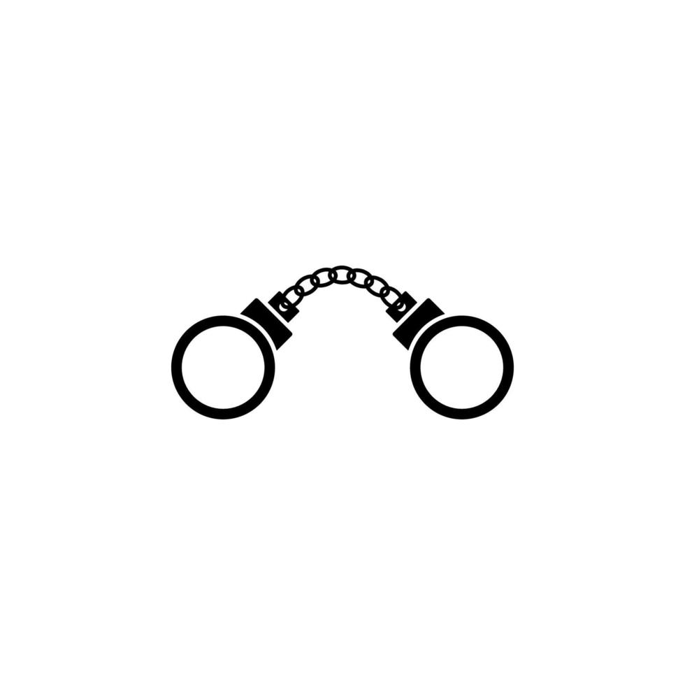 handcuffs vector icon illustration