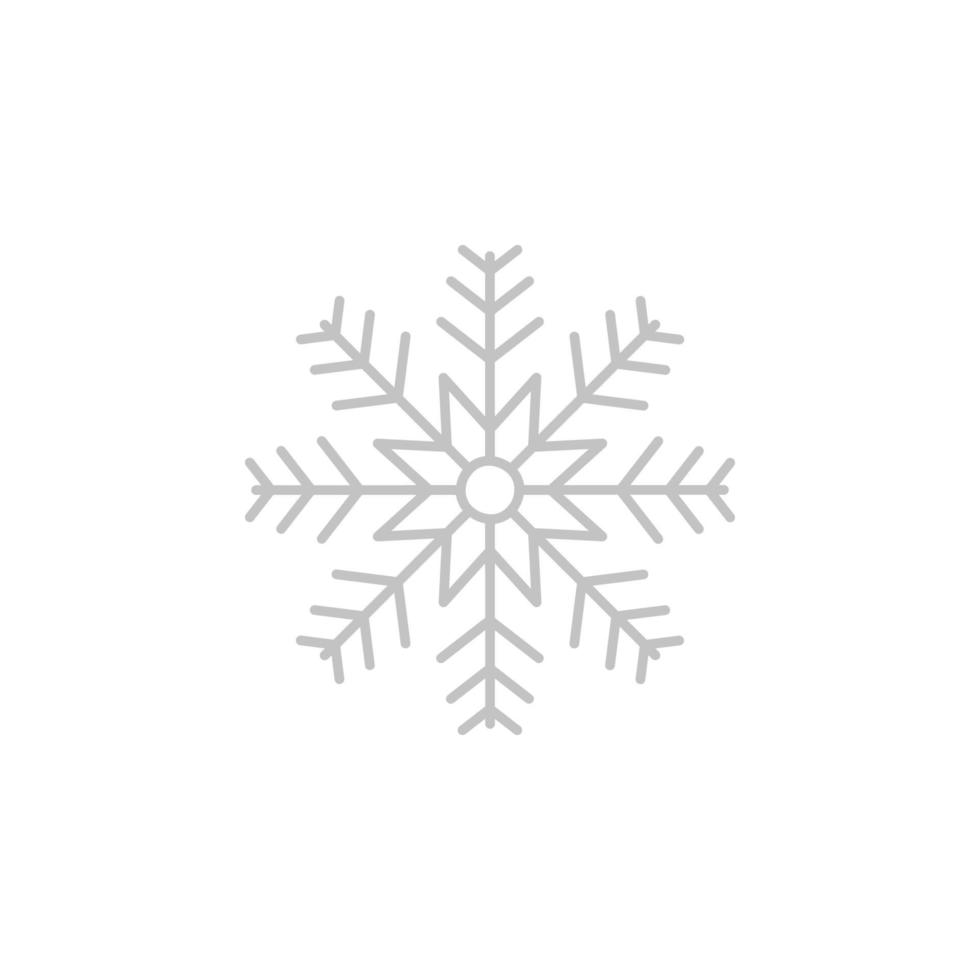 Snowflake, snow, winter vector icon illustration