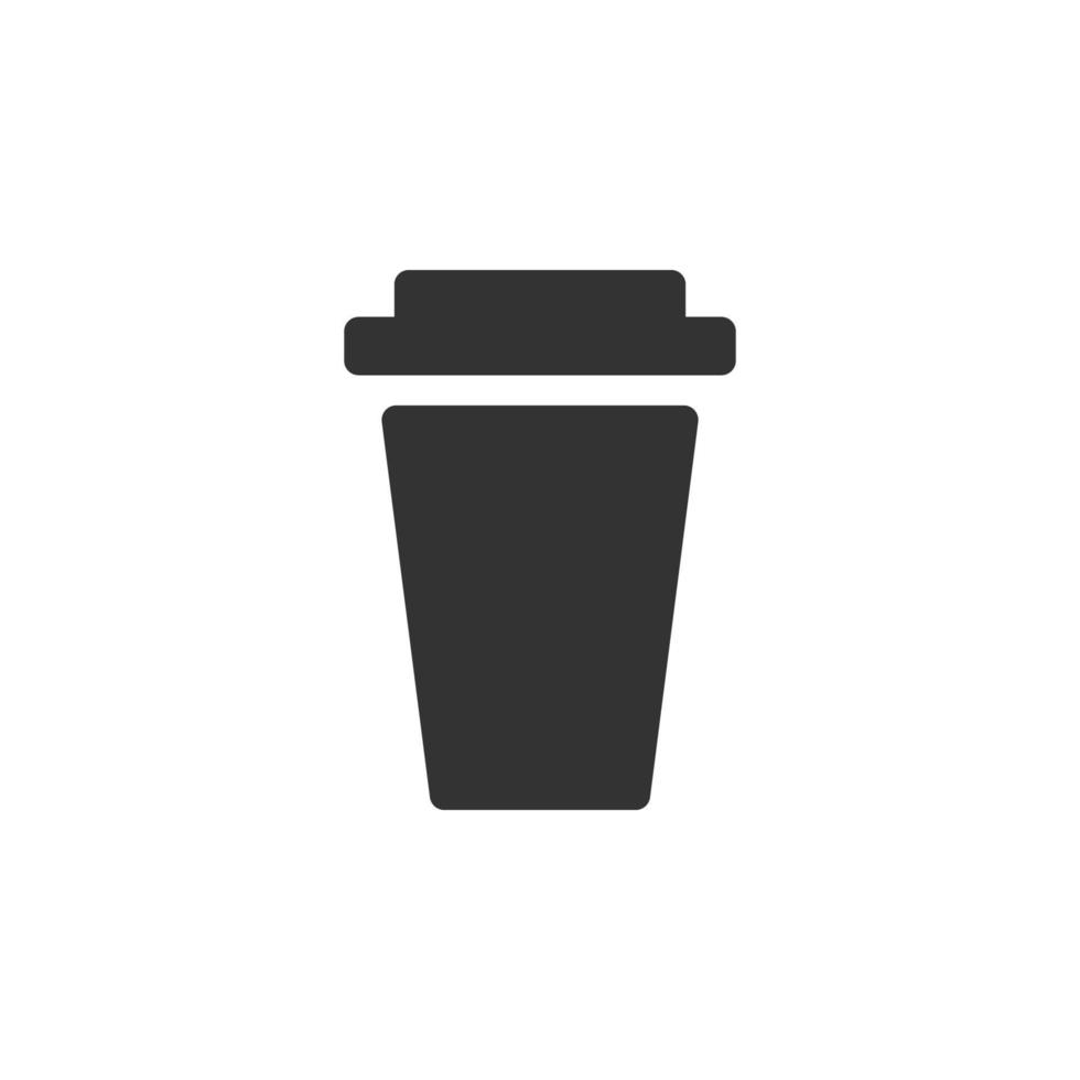 rubbish bin isolated simple vector icon illustration