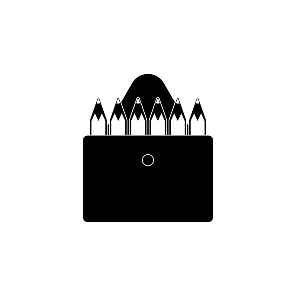 set of pencils vector icon illustration