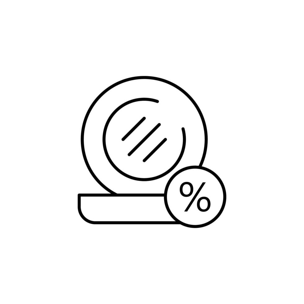 make up discount vector icon illustration