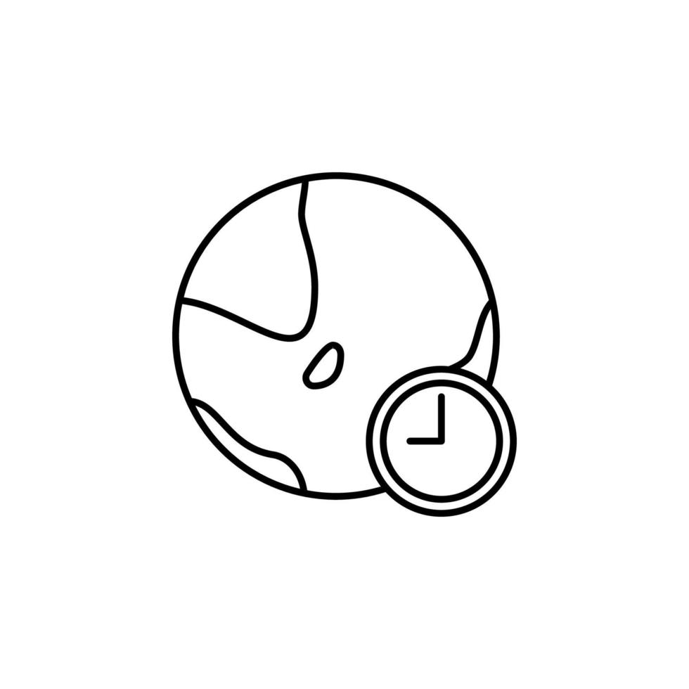 World time vector icon illustration