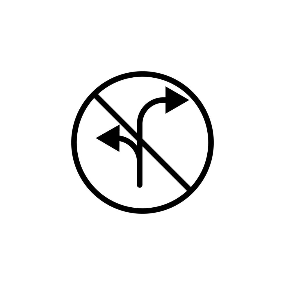 prohibition of directions vector icon illustration