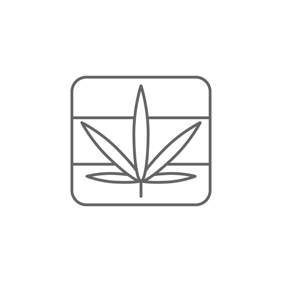 Jamaica, marijuana vector icono ilustración