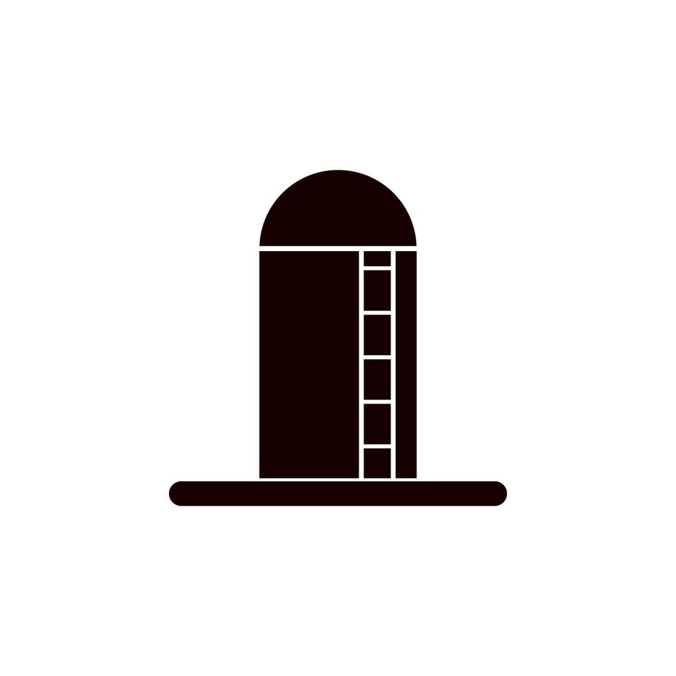 barn for wheat vector icon illustration