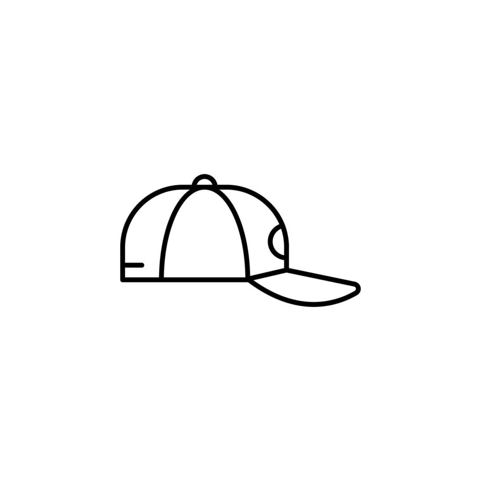 Baseball hat vector icon illustration
