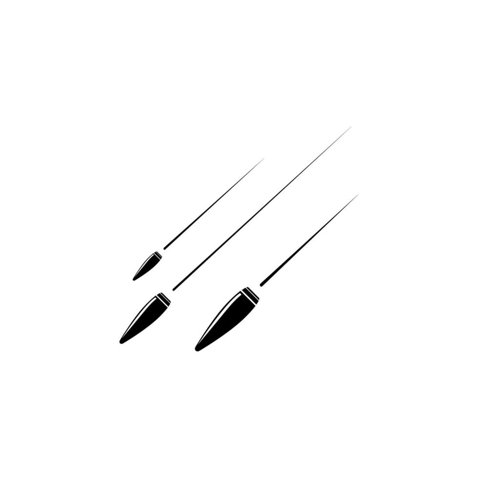 flying bullets vector icon illustration