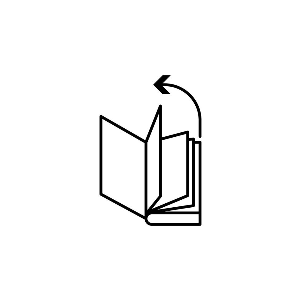 browse the book vector icon illustration
