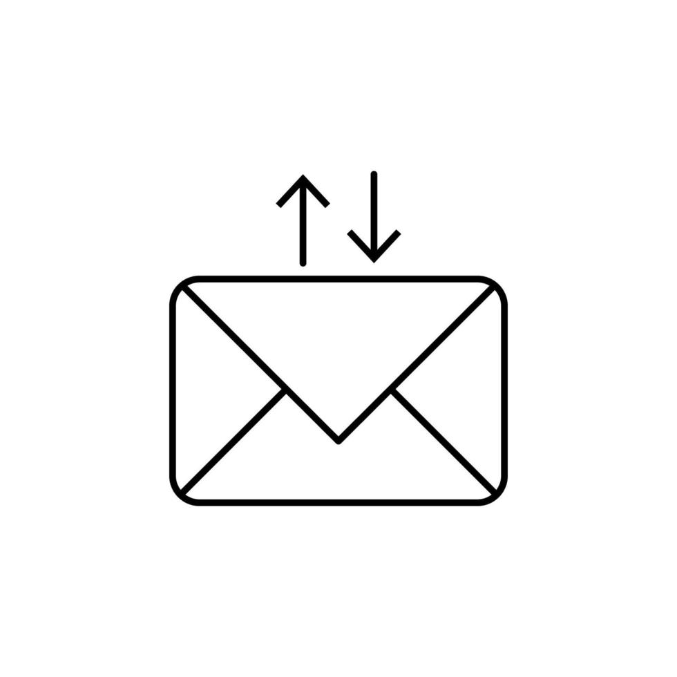 envelope exchange vector icon illustration