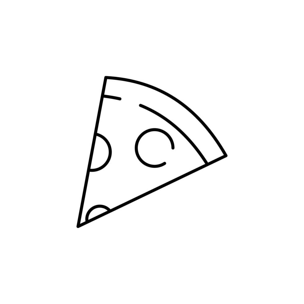rápido alimento, Pizza vector icono ilustración