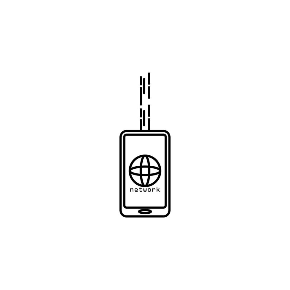 smart phone network vector icon illustration