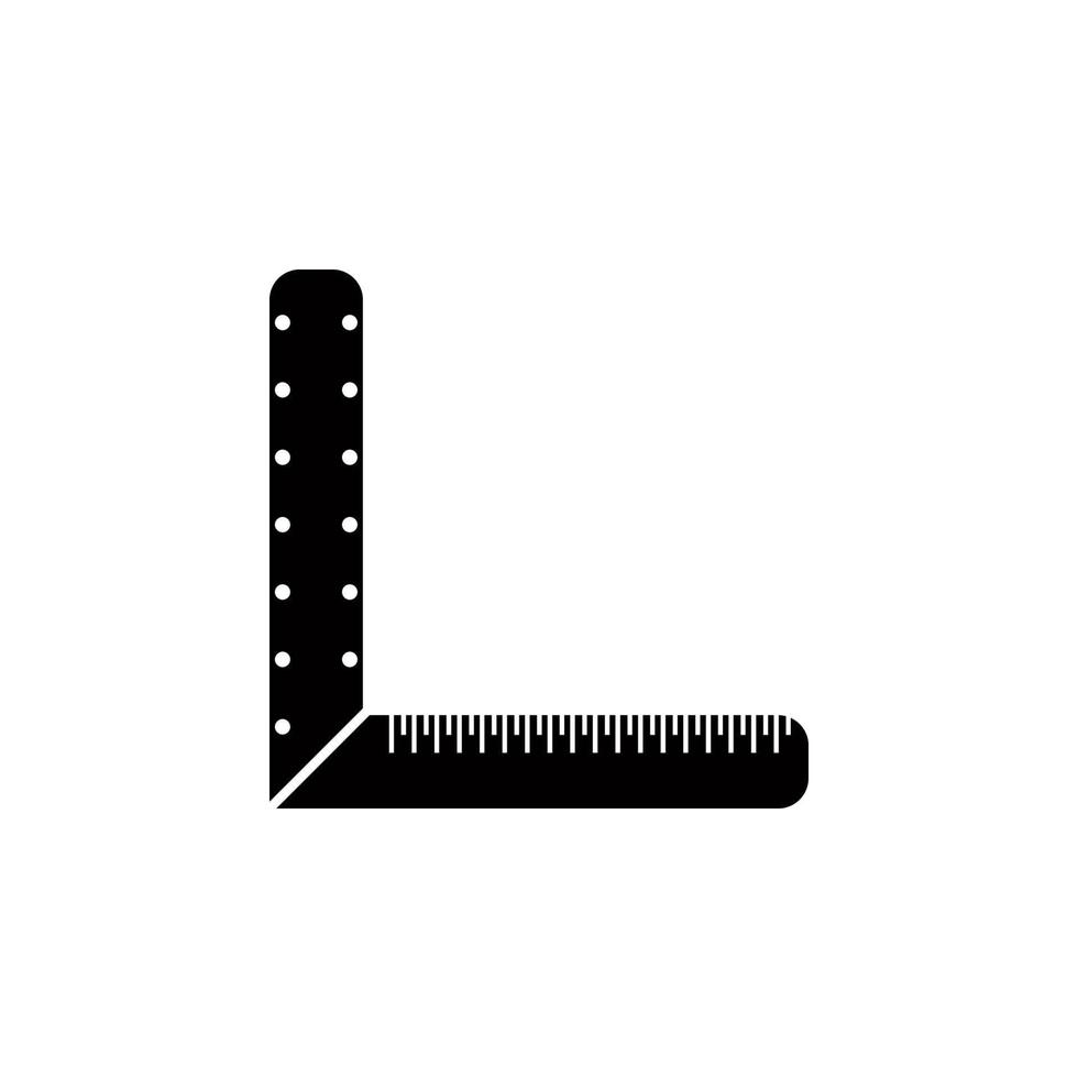 angle ruler vector icon illustration