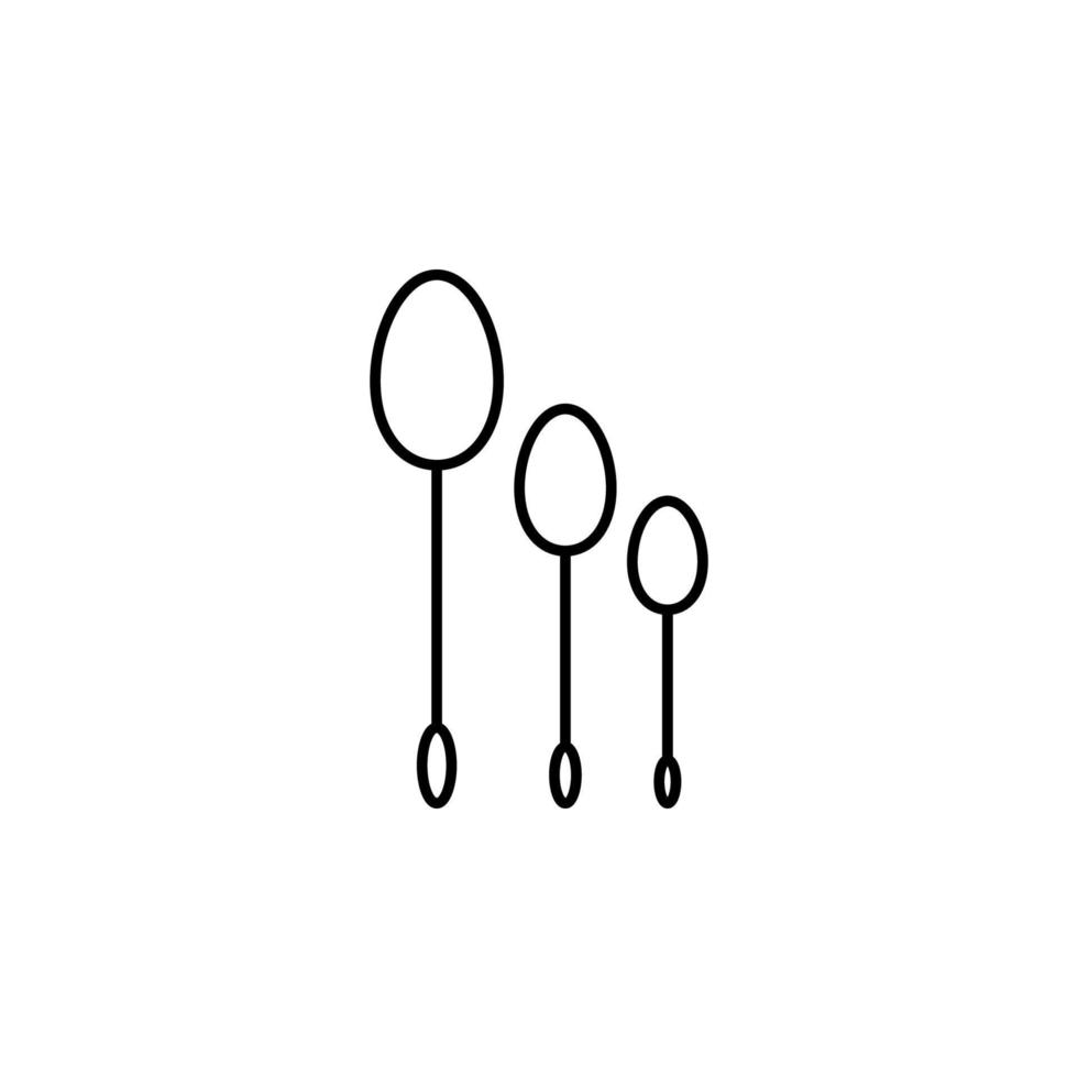 spoon set vector icon illustration