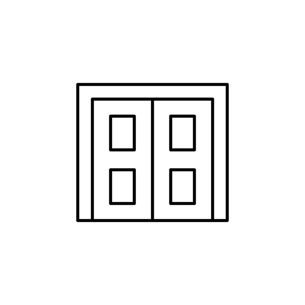 el puerta vector icono ilustración