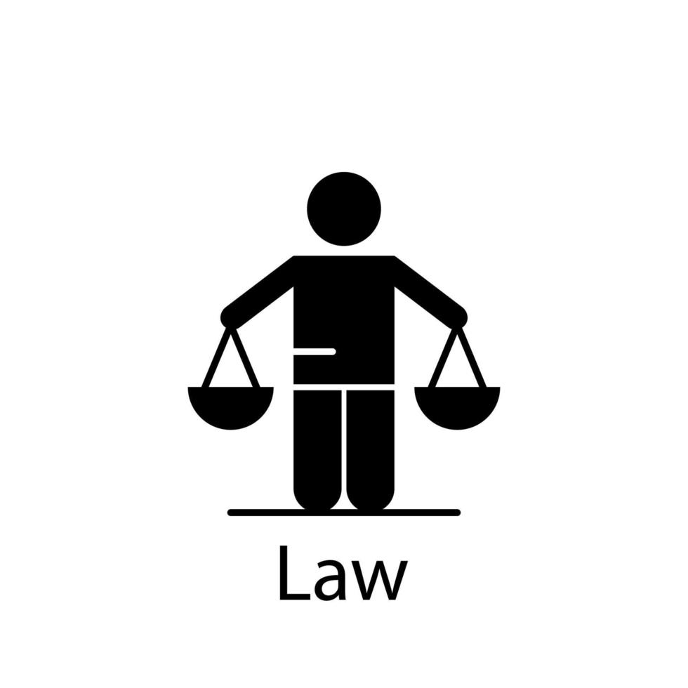 court, judgment, law, patent vector icon illustration