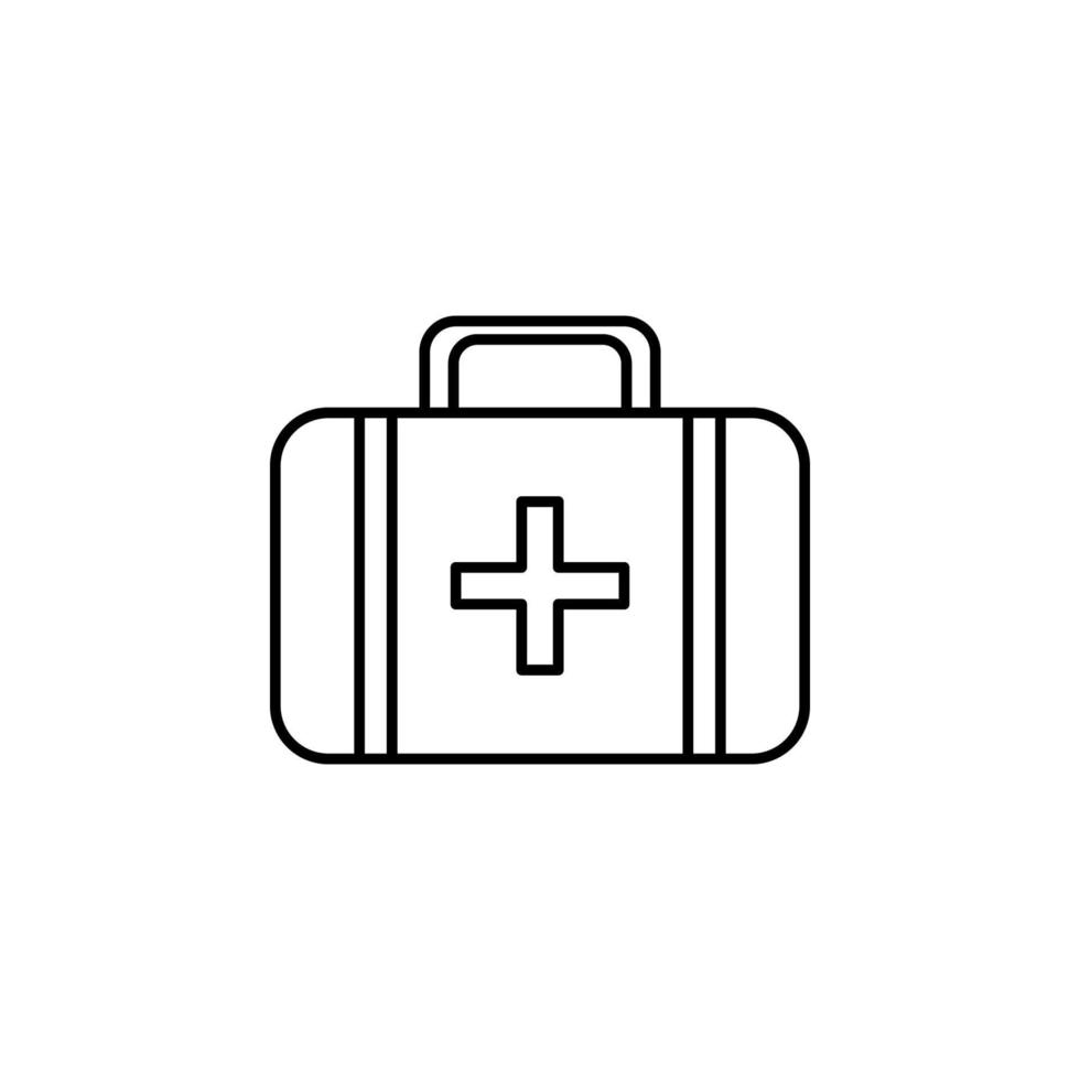 médico bolso vector icono ilustración