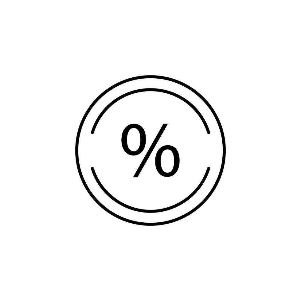 discount in round vector icon illustration