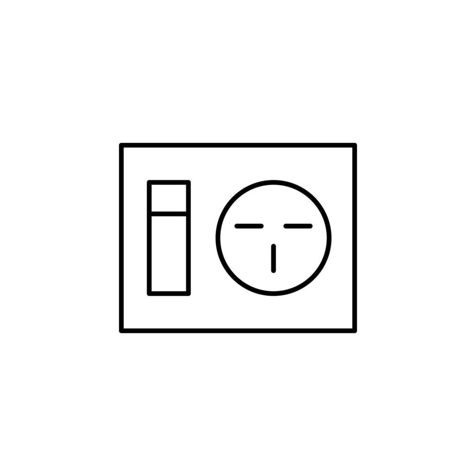 electricity, socket vector icon illustration