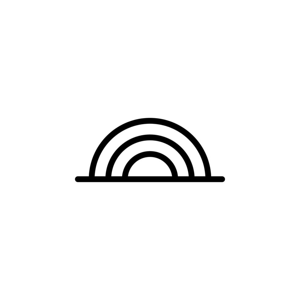 rainbow vector icon illustration