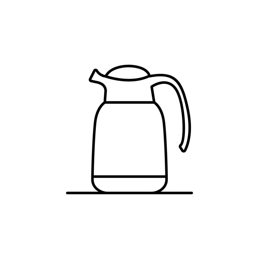 kettle, liquid container, teapot vector icon illustration