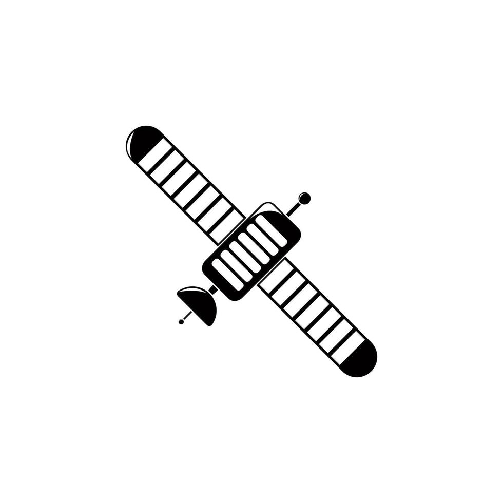 artificial satellite vector icon illustration