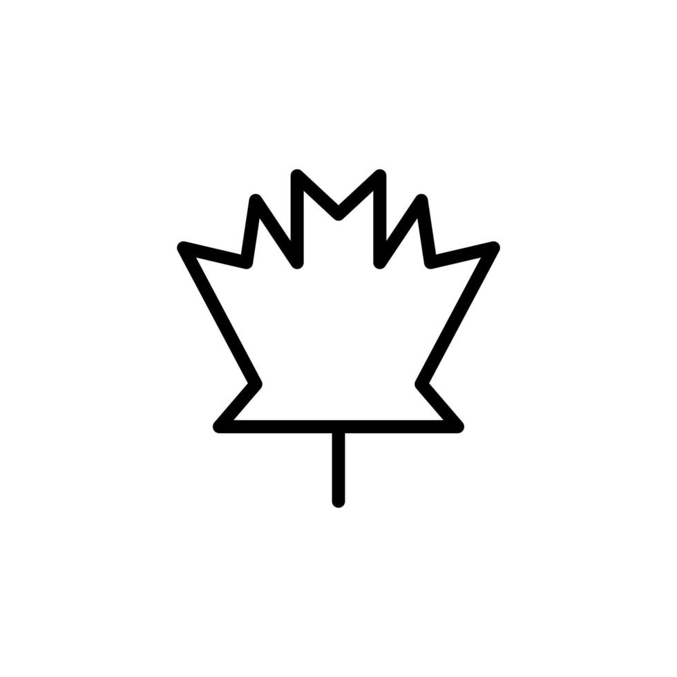 Maple Leaf vector icon illustration
