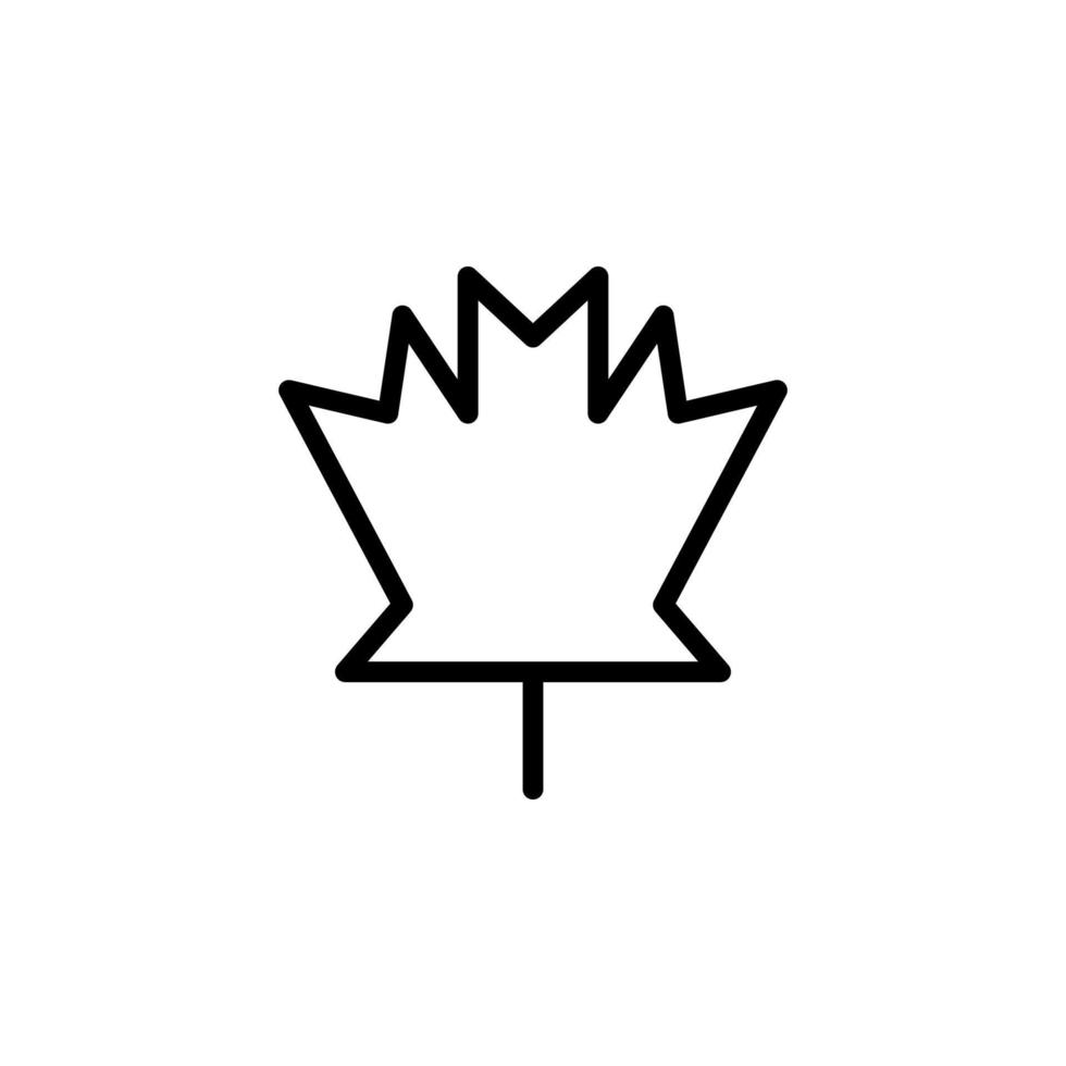 Maple Leaf vector icon illustration