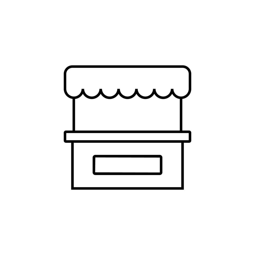 food stand vector icon illustration