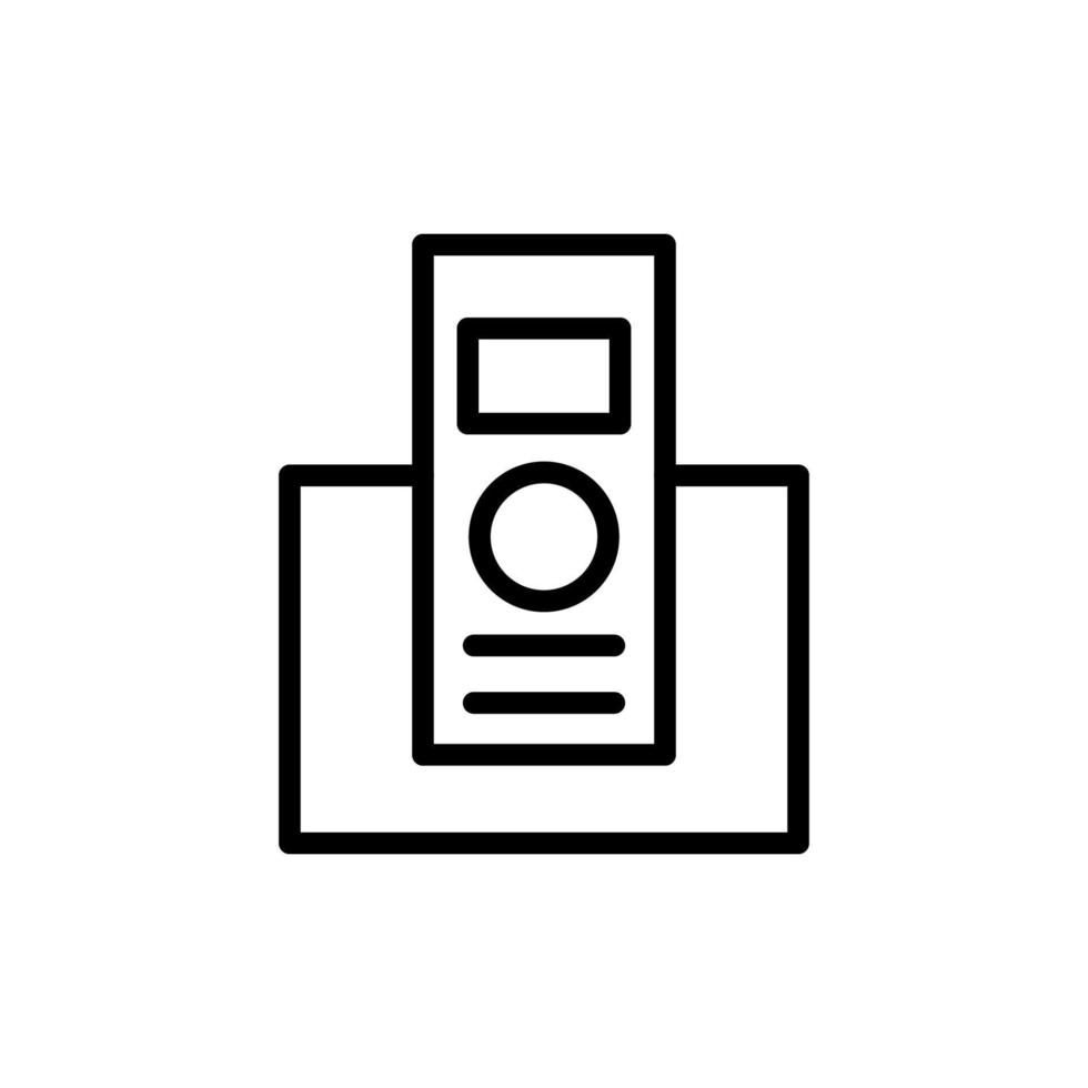 Phone, landline vector icon illustration