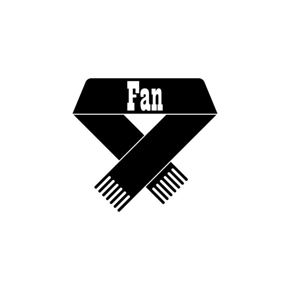 scarf fans vector icon illustration