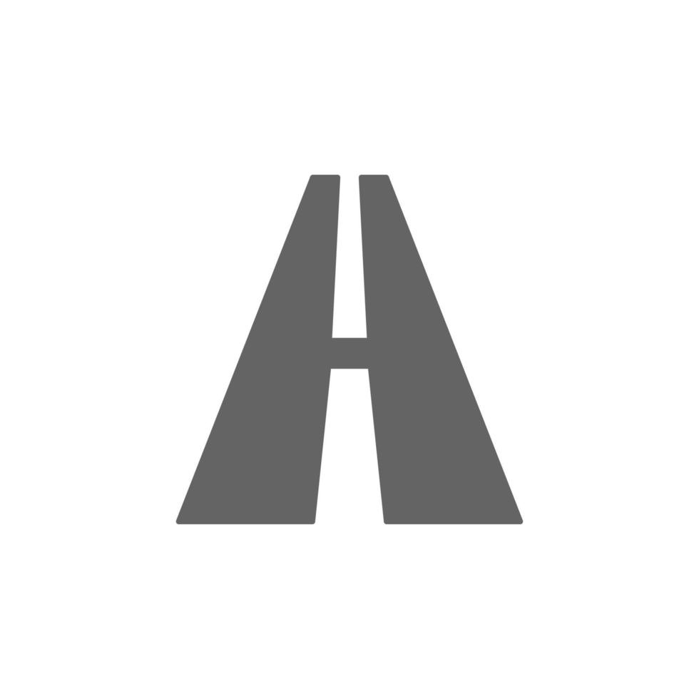 Road, route, travel, way vector icon illustration
