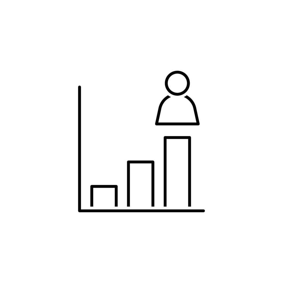 Chart vector icon illustration