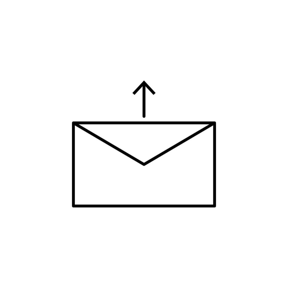 mail send vector icon illustration