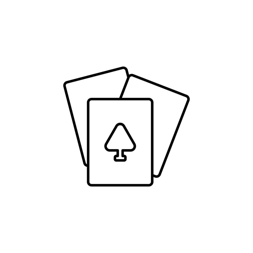 playing card vector icon illustration