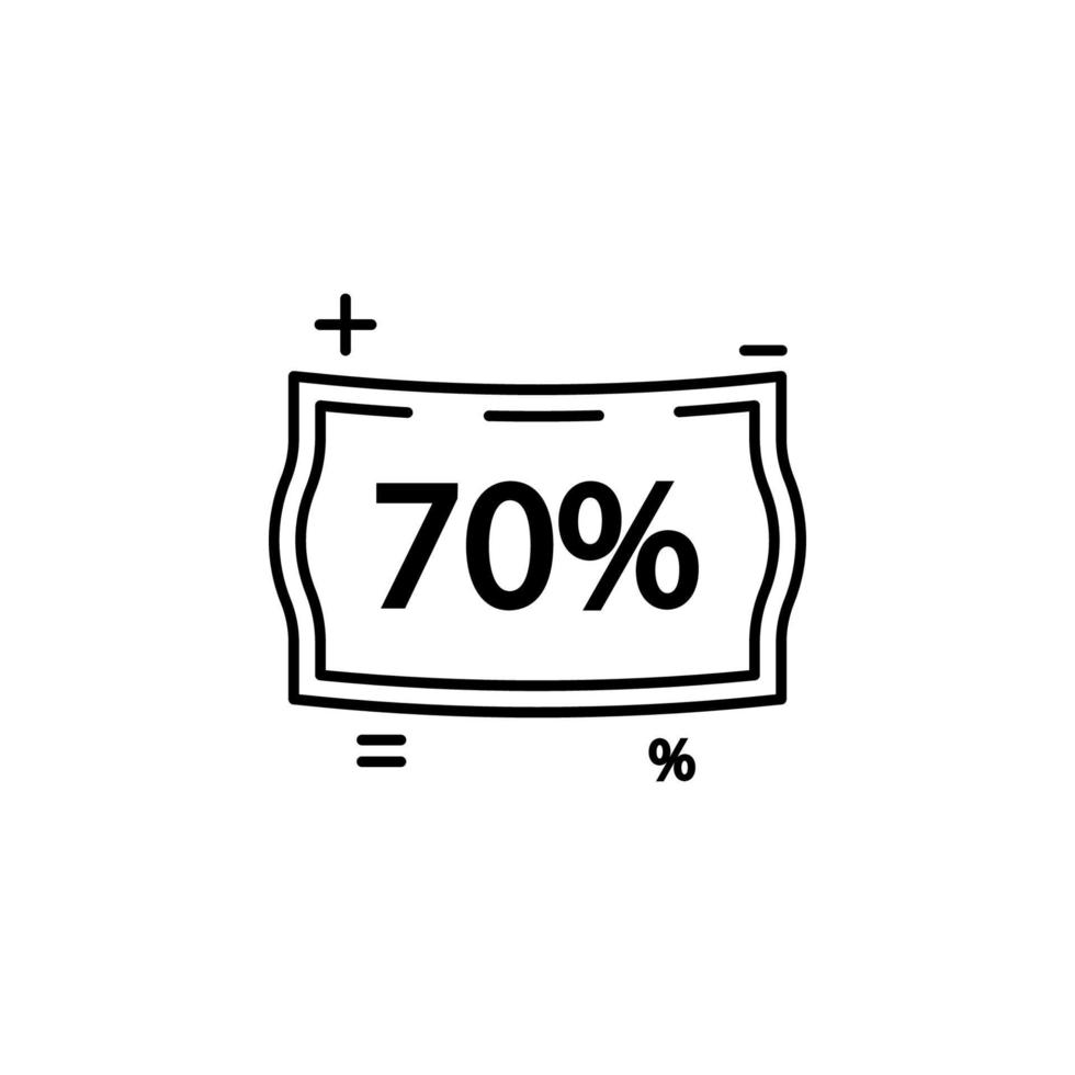 sticker tag 70 vector icon illustration