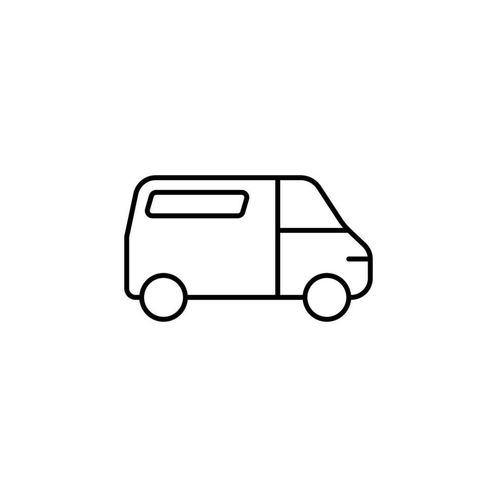 van vector icon illustration