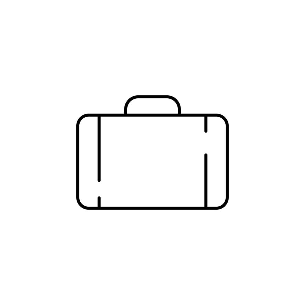 bag, brief case vector icon illustration