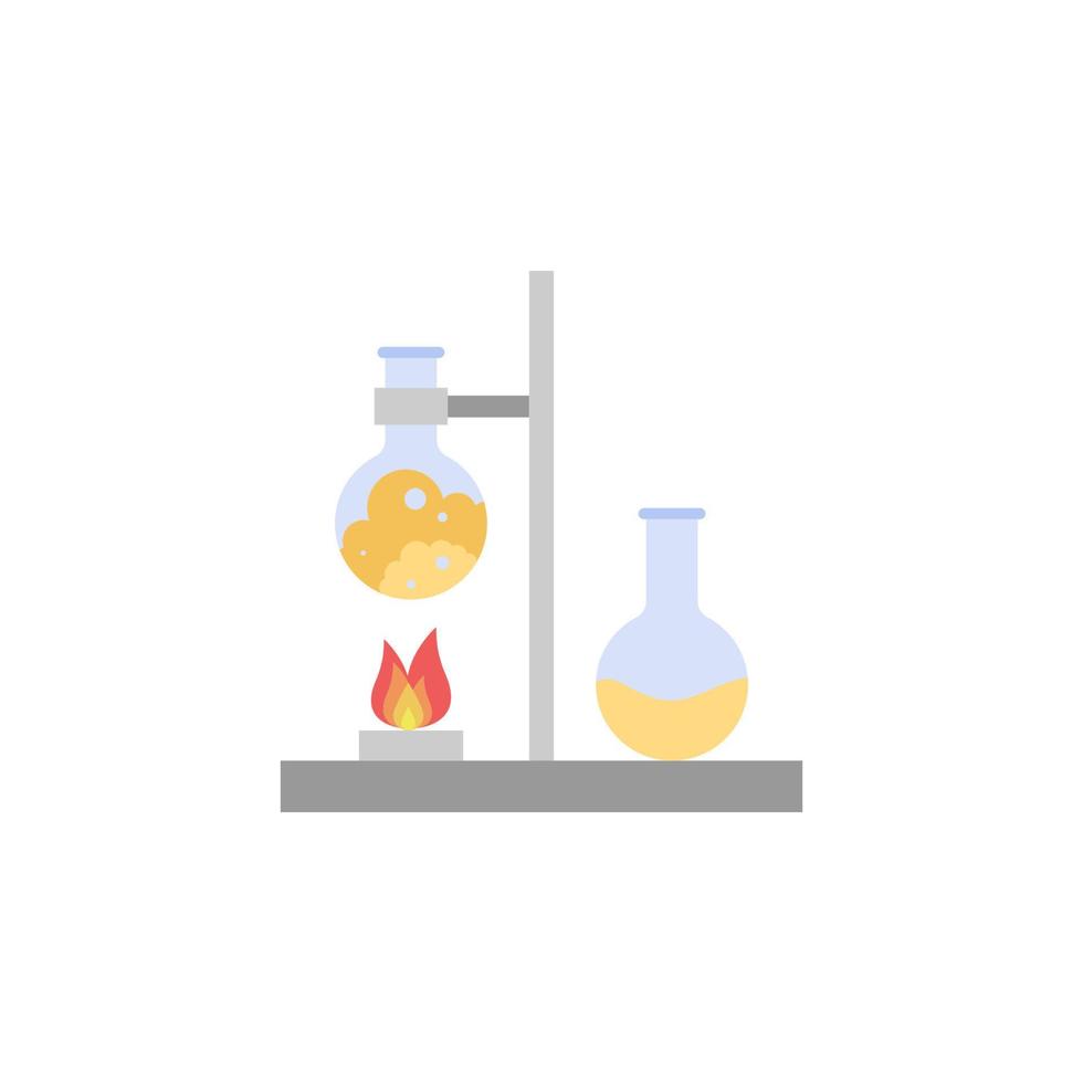 Chemistry, science color vector icon illustration