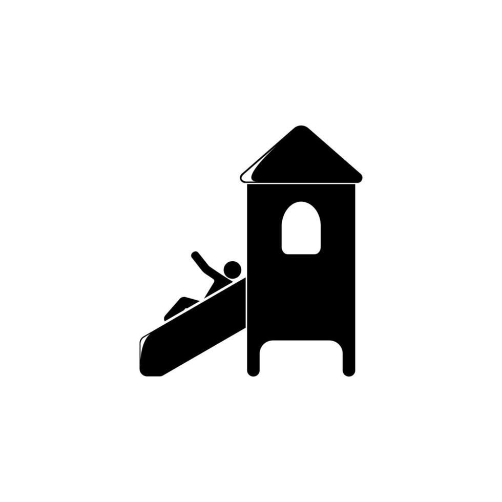the child rolls down the hill vector icon illustration