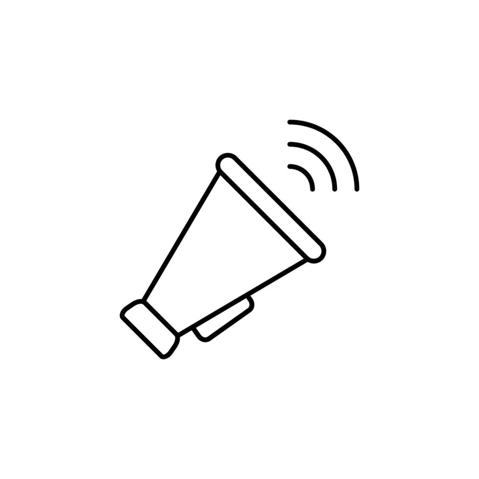 promotion, protest, megaphone vector icon illustration