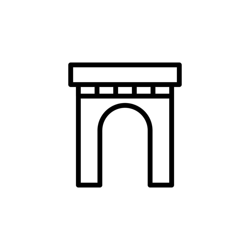 building arch vector icon illustration