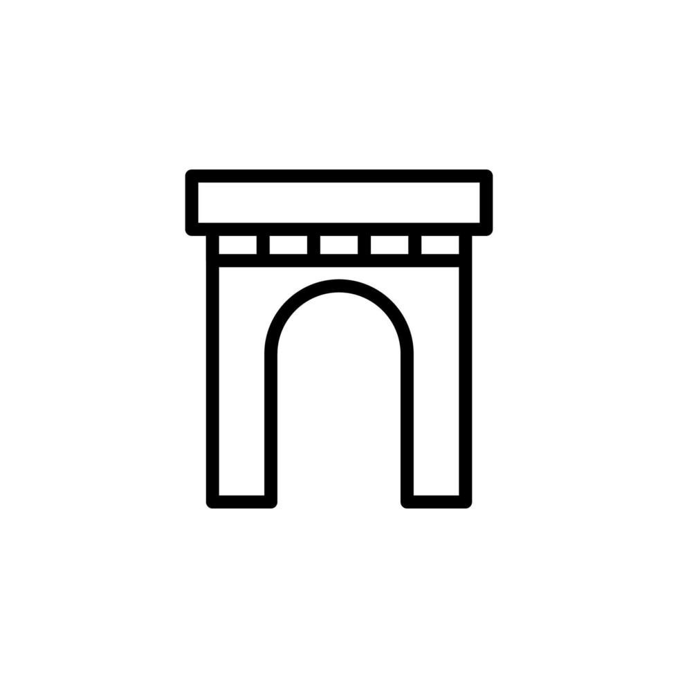 building arch vector icon illustration