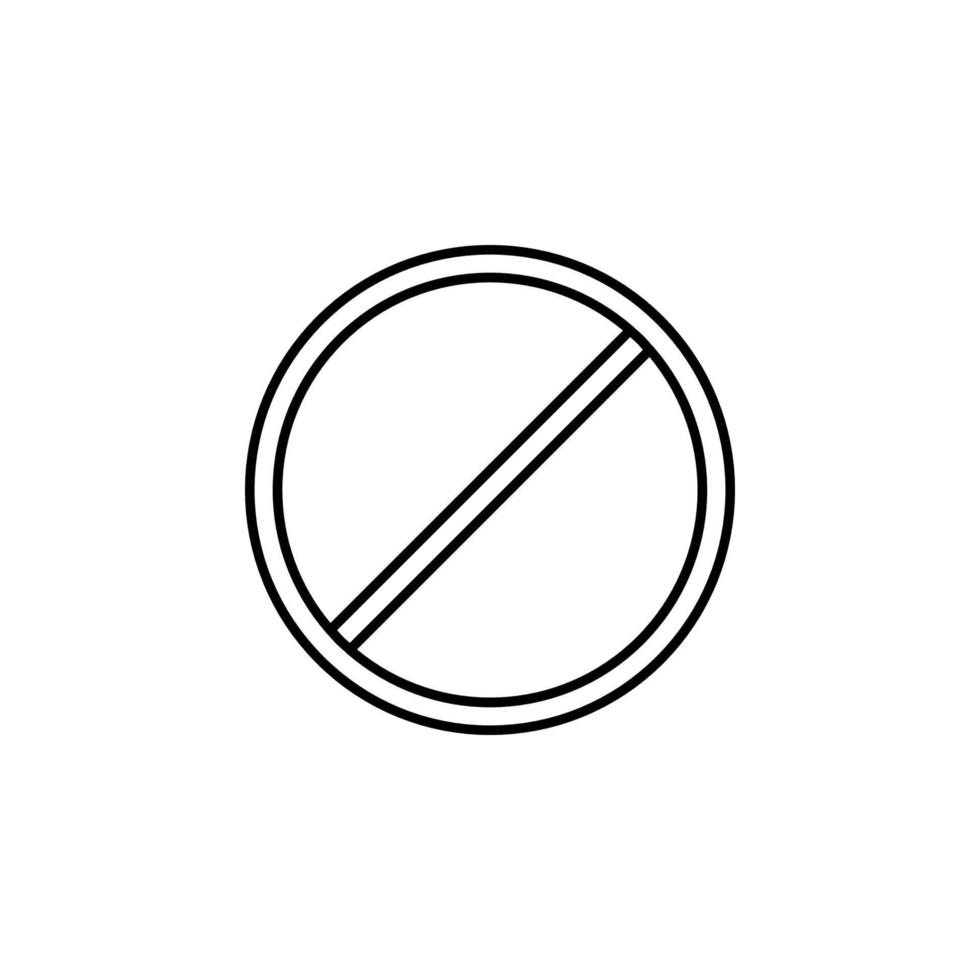 prohibition sign vector icon illustration
